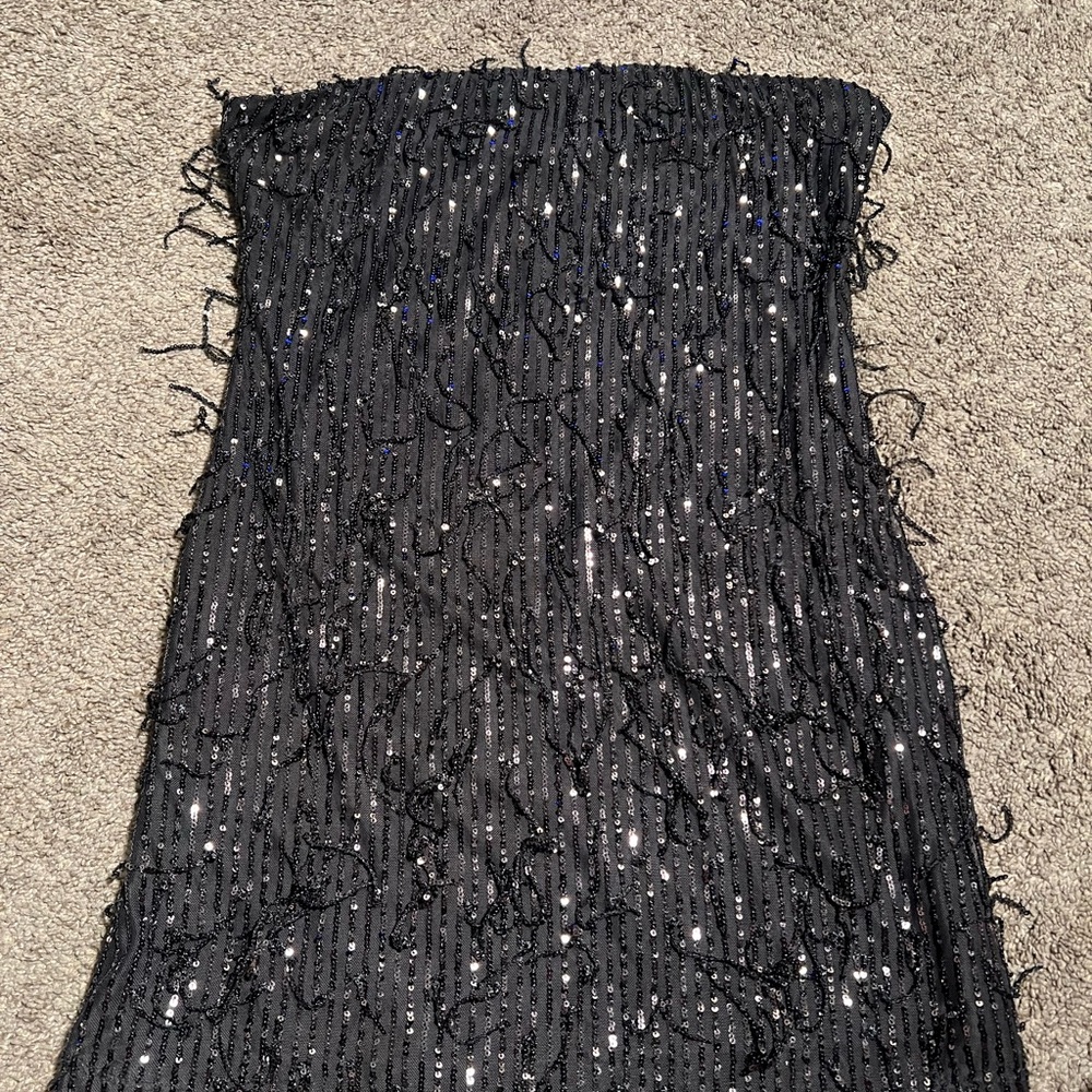 Elegant Black Strapless Dress